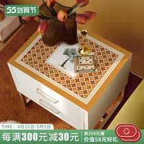 Angels Willpower Light Lavish Leather Bed Head Cabinet Mat Waterproof Free Wash Cabinet Dust Cap Cloth Bed Head Cabinet Mat Cloth