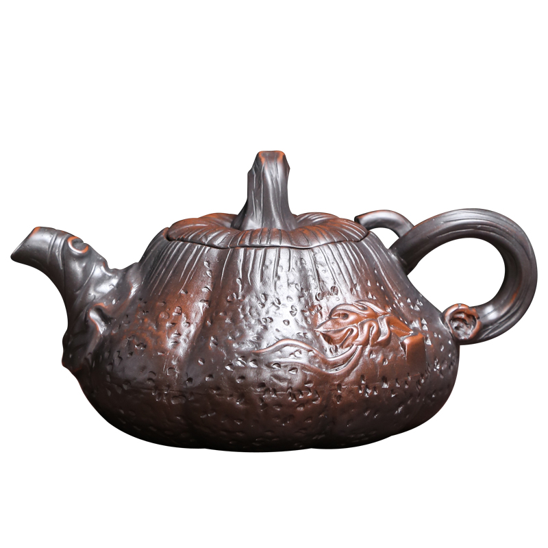 Build water purple pottery teapot home purple large single pot of checking ceramic kung fu tea tea purple clay restoring ancient ways