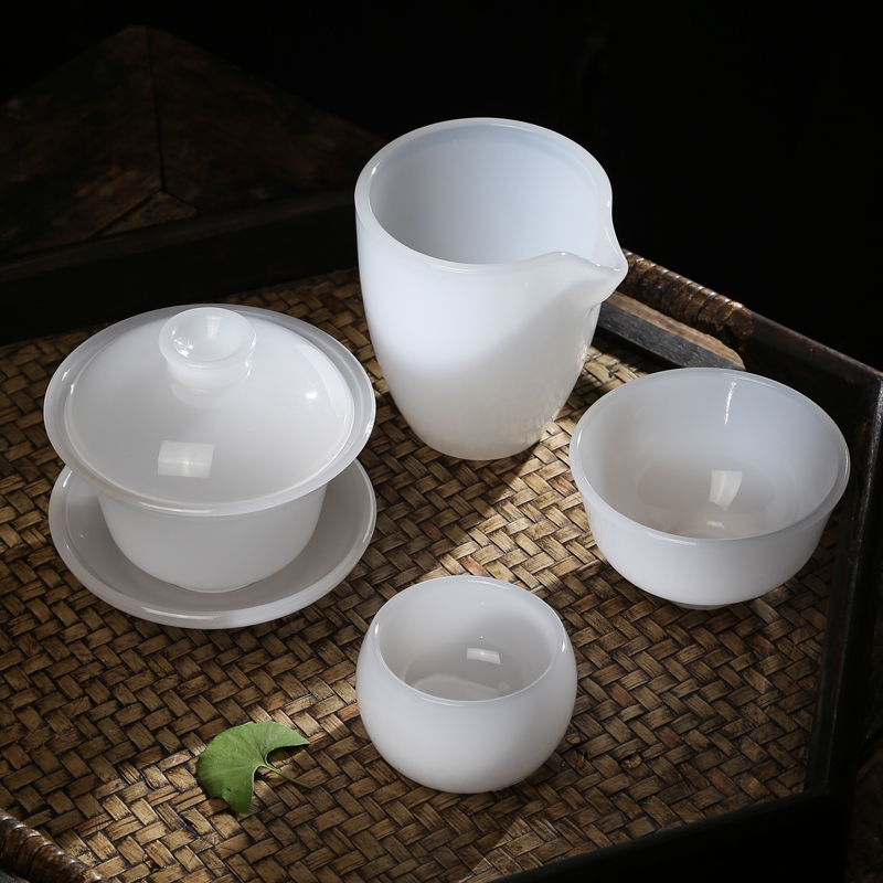 Jade porcelain white porcelain points more tea ware fair keller heat evenly cup kung fu tea coloured glaze tea, tea accessories