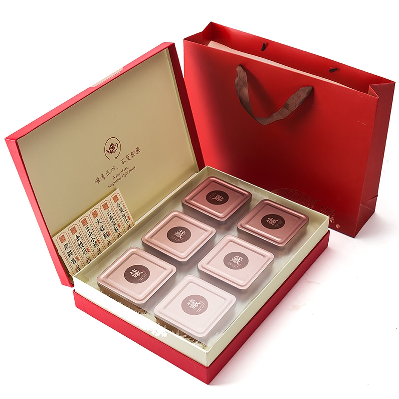 High - grade tea gift boxes, cartons is red green tea general tieguanyin tea box empty box to customize a kilo