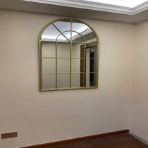 Fashion New Golden wrought iron window real window fake window wall decoration window decorative frame