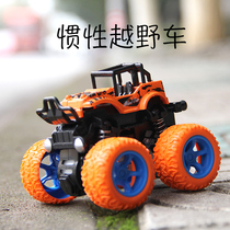 Inertial four-wheel drive off-road vehicle Childrens boy model car anti-Fall Toy car 2-3-4-5 year old baby car