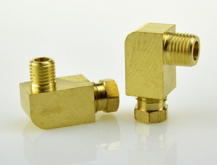 pl油泵弯头 润滑油管直角接头 卡套式内卡弯头 4mm 6mm pl418 618