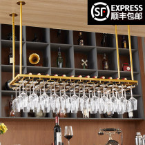 Red Wine Cup Shelf Upside Down Hung Home High Foot Cups Bar Terrace Wine Cabinet Hanging Eurostyle Creative Pendulum Wine Glass Hanger