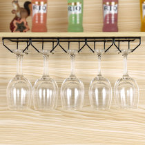 Red Wine Glass Shelf Upside Down High Foot Cup Shelf Home Creative Pendulum hanging cup shelf European-style wine glass shelf Hanging Wine Cabinet Cup Shelf