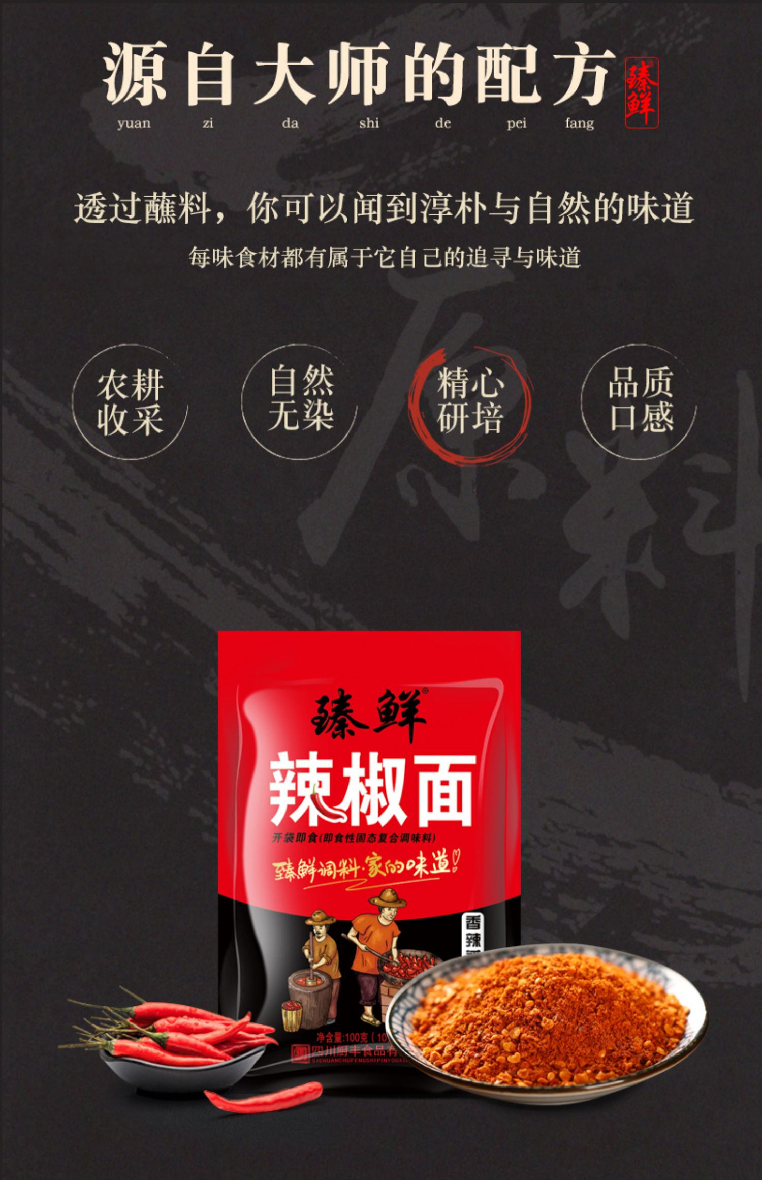 10包【可签到】臻鲜烧烤蘸料辣椒面干碟100g