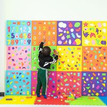 EVA foam educational area corner wall shape matching building blocks Kindergarten early education toys EVA competition concentration