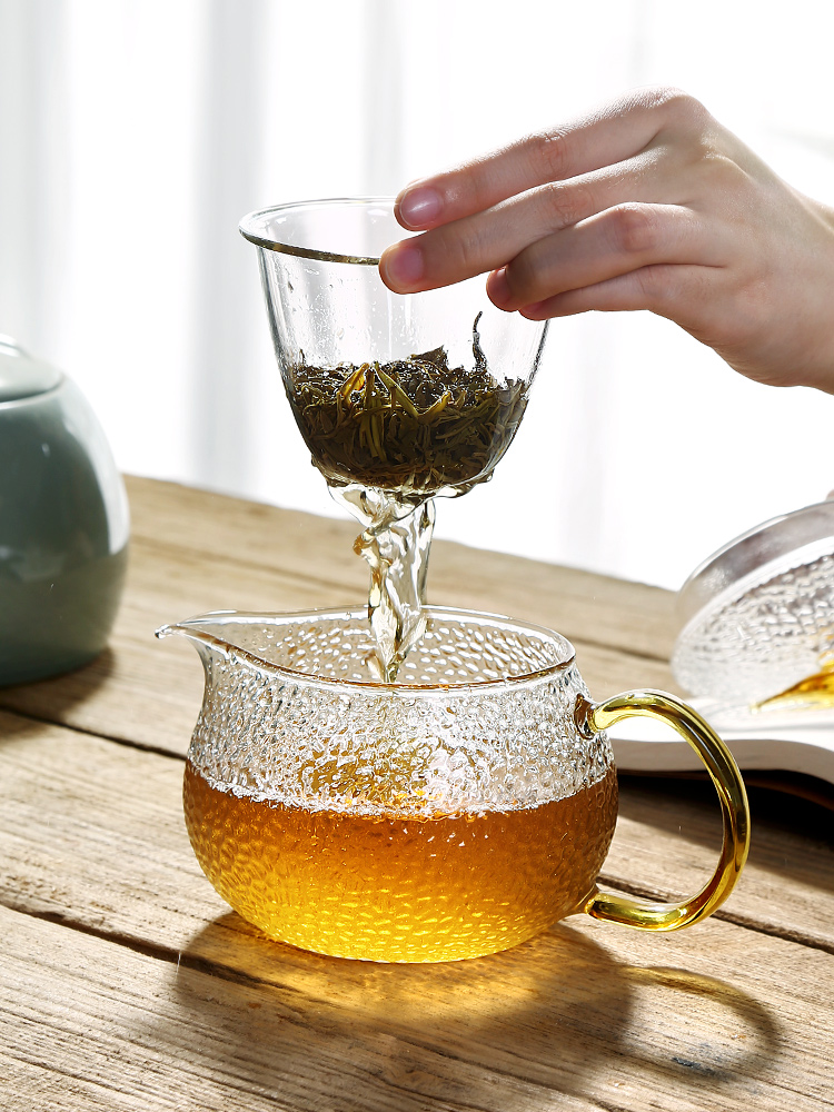 One small hammer glass teapot electricity TaoLu boiled tea tea bags are transparent single separation of tea kettle