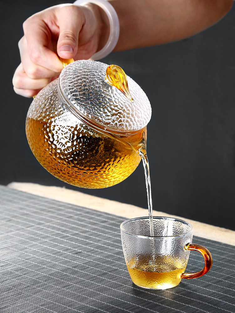 One small hammer glass teapot electricity TaoLu boiled tea tea bags are transparent single separation of tea kettle