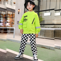 Children Performance Wear Street Dance Suit Fall Long Sleeve Jazz Dance Costumes Girl Acting Out Boy Boomer Hip Hop Wind