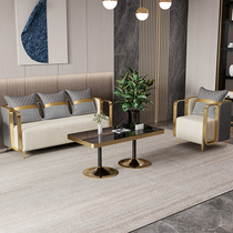 Office Sofa Tea Table Combo Suit Business VIP Fair guests Reception Lounge Minimalist modern-day