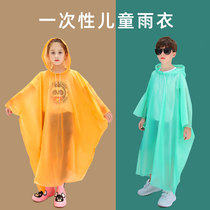 Disposable raincoat Childrens cape type thickened boy and girl primary school kindergarten suit waterproof full body raincoat