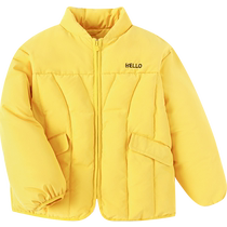 Balabala childrens clothing childrens cotton coats boys and girls coats 2024 winter new style cotton coats embroidered baby clothes