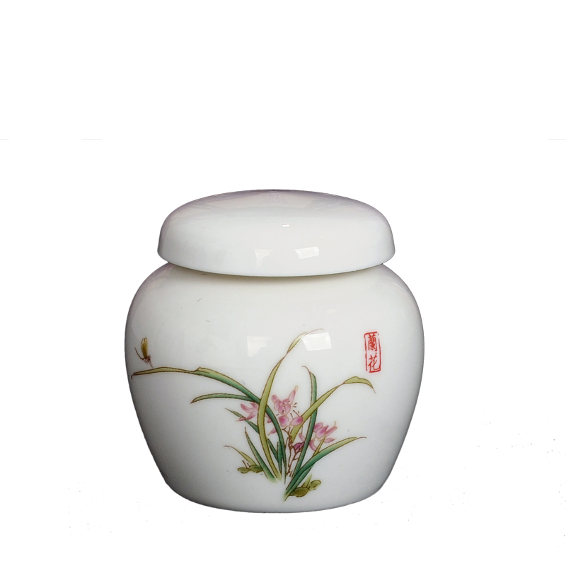 Paste pot ceramic seal plaster medicine can honey pot powder ceramic tea pot small porcelain jar