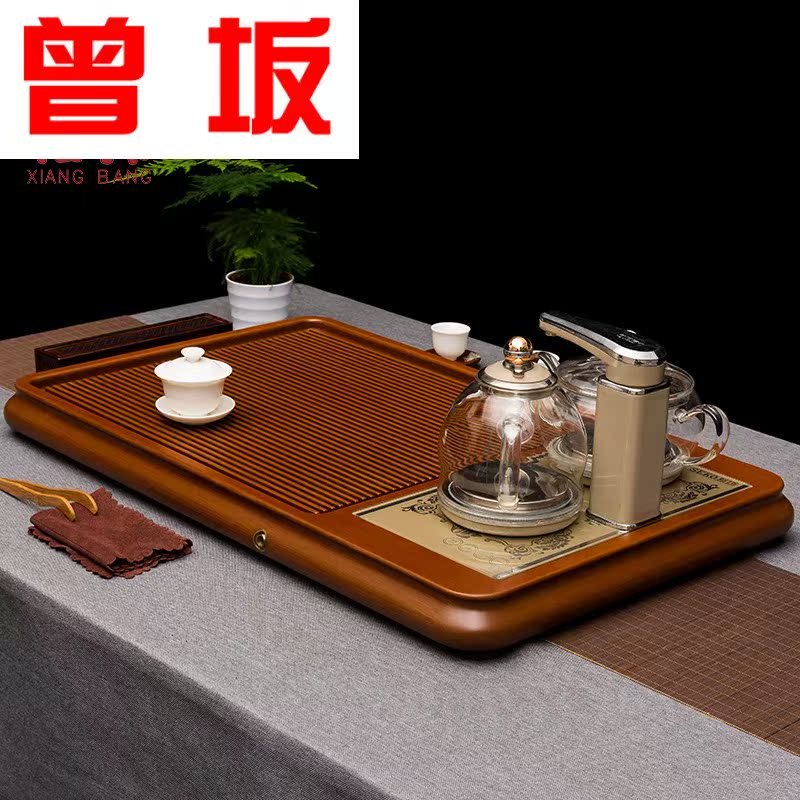 Once sitting bakelite tea tray was domestic tea sea kung fu tea set automatic water suits for the whole piece of triad large tea table