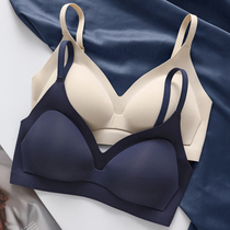 Comfort No-scarring bra No steel ring to woo back up to a piece of glossy Glossy Sleep Lingerie Summer Nemati