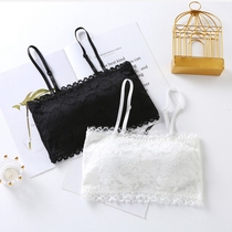 Sexy Lace Without Shoulder Strap Underwear Female Non-slip Inside to gather invisible hit bottom white Smear Vest Wrapped in Chest Wrap