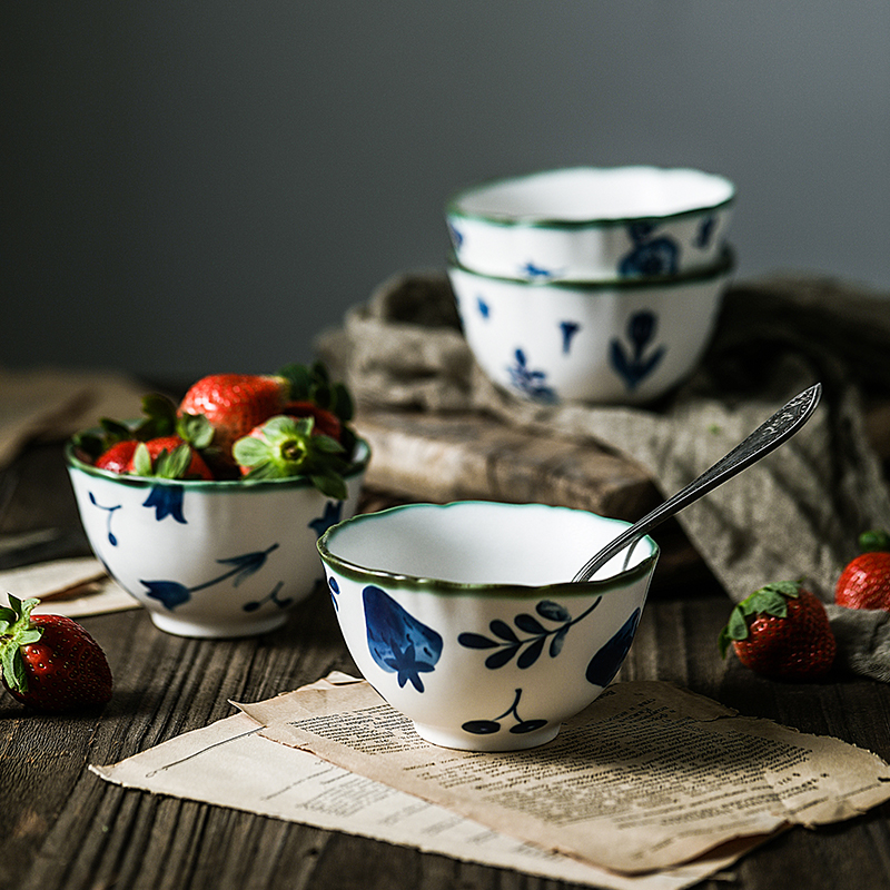 Jingdezhen Japanese ceramics tableware suit dish dish dish dish creativity under the glaze color home meal disc dumplings plate