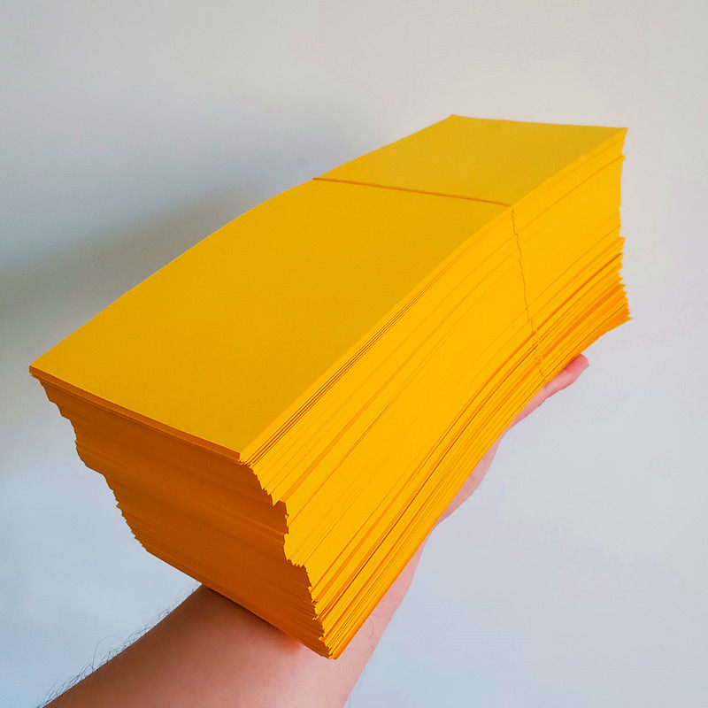 大号画符纸(约1000张1包)道教用品书符纸黄表纸黄纸道家用品