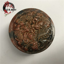 High ancient jade antiques jade antiques old Jade Dragon and Phoenix seal waist jade pendant Jade Wen play Collection