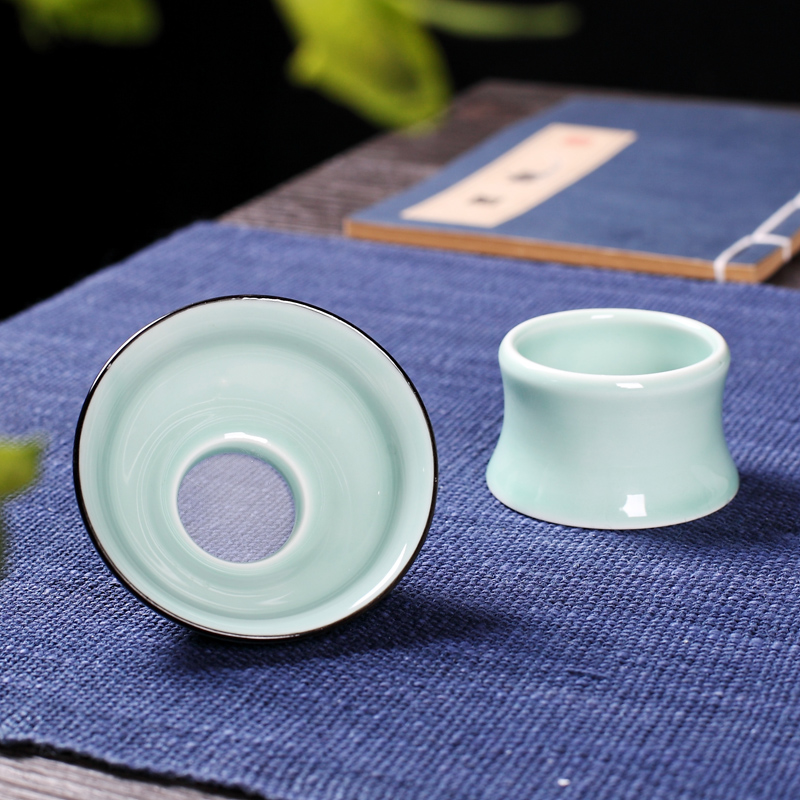 Jingdezhen ceramic kung fu tea set tea tray household contracted celadon teacup tea pot tray of a complete set of gift boxes