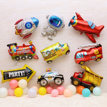 Babys birthday decoration aircraft car aluminum film balloon party layout childrens birthday party scene layout