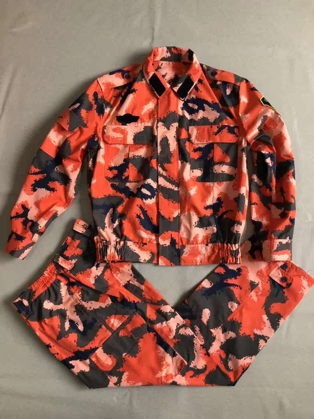 2008型桔色枫叶迷彩  夏季迷彩套装    经典枫叶迷彩