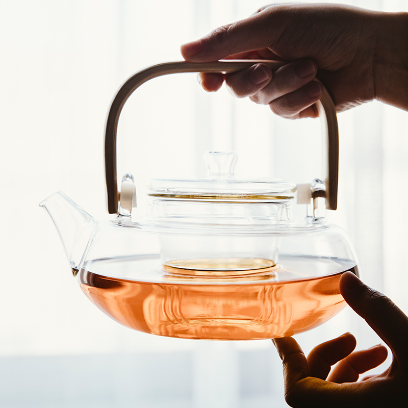 The content cooking pot, heat - resistant glass teapot household electrical TaoLu kettle large black tea pu - erh tea boiled tea