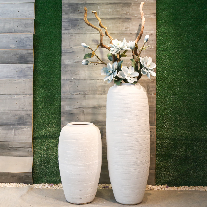 Jingdezhen restoring ancient ways of large sitting room coarse some ceramic vase hotel porcelain flower restaurant club show big furnishing articles