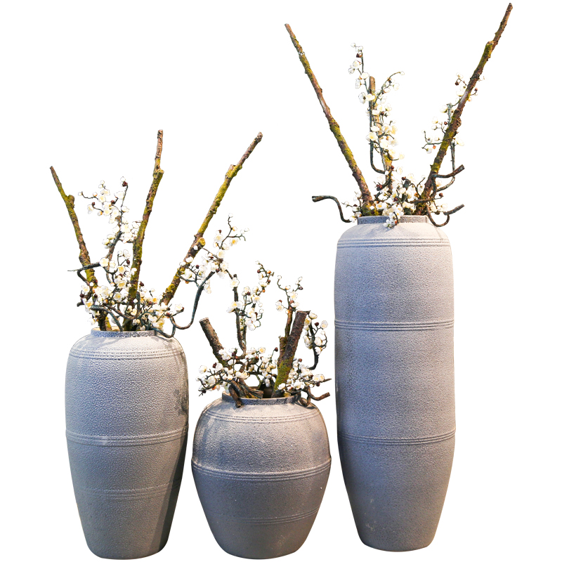 Jingdezhen ceramic vase retro nostalgia of large sitting room the hotel home decor simulation flower arranging flowers