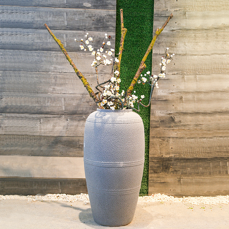 Jingdezhen ceramic vase retro nostalgia of large sitting room the hotel home decor simulation flower arranging flowers