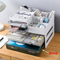 Storage box desktop drawer stationery Japanese creative teacher desk multifunctional folder storage artifact