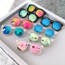 Children's sunglasses fashion Korean version of glasses baby personality sunglasses Girls little girl line glasses spring summer sunglasses