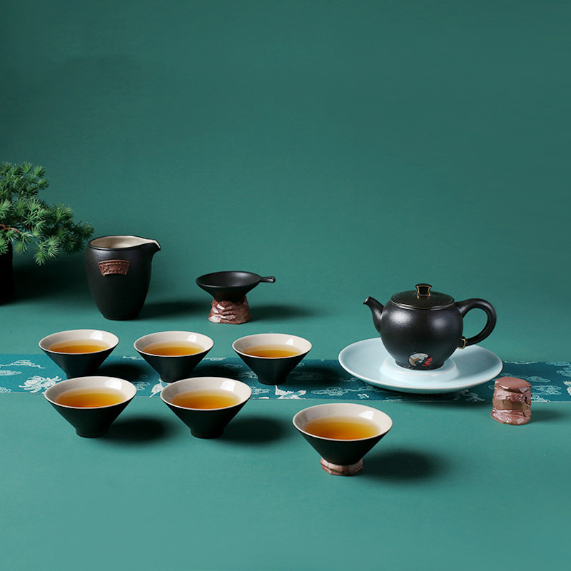 high-end ceramic tea set lubao jsscl001bk residential ndscape tea gift zen style b set township