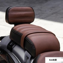 Indian original Scout Bobber modified Brown passenger with backrest cushion passenger single cushion rear seat