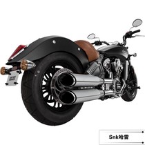 Indian Scout Modified VH Chrome Fried Street End Exhaust Hussar Scout Bass Chrome Exhaust Cylinder