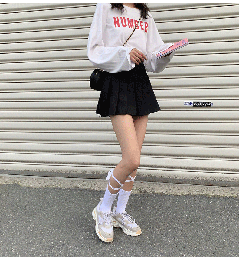 暖青汇白色绑带袜子女交叉中筒袜日系小腿袜jk绑腿潮黑色夏天薄款系带