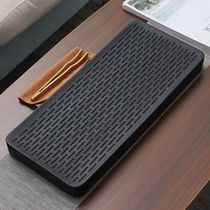 Ceramic dry bubble tray home simple office small dry and wet Japanese tea tray water storage type drain tea tray