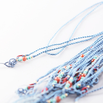 Jiu Gong jewelry hand-woven rope turquoise south red blue pendant rope brand with rope 58 yuan