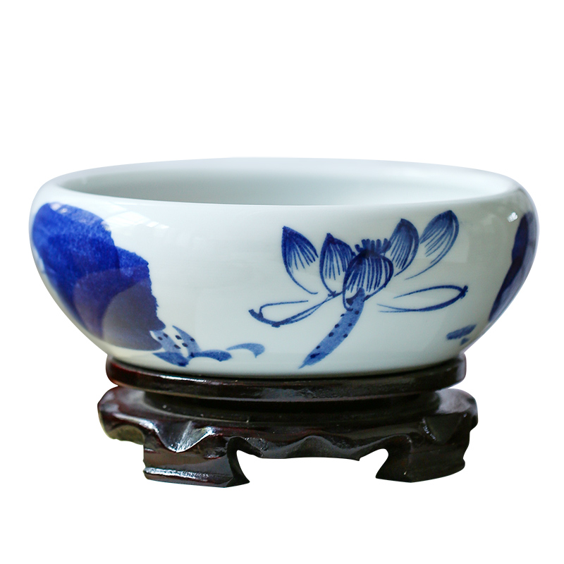 Jingdezhen ceramics tea table ashtray creative modern Chinese style restoring ancient ways is themed restaurant office furnishing articles in the living room
