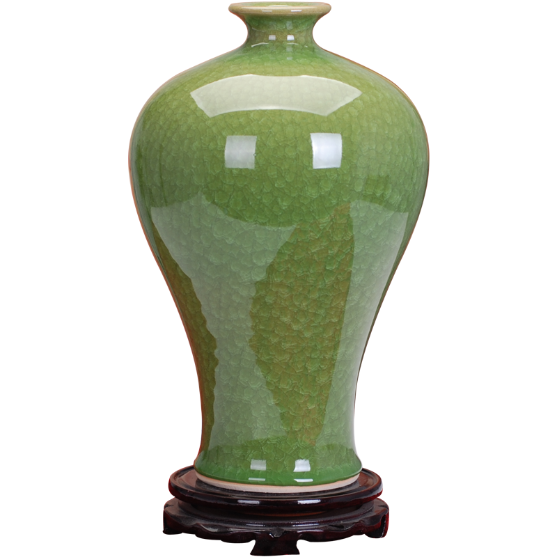 Open the slice 366 classical jingdezhen porcelain ceramic color glaze vase decoration vase household decorative furnishing articles