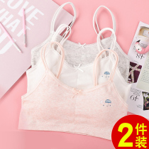 Girl Bra Thin No Steel Ring Junior High School Students with Chest Pad Small Vest Development Student Girl Lingerie