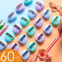 Mini small pencil sharpener cute stationery children primary school students with small portable rotary pencil sharpener hand twist manual stripping pencil sharpener pencil sharpener pin car