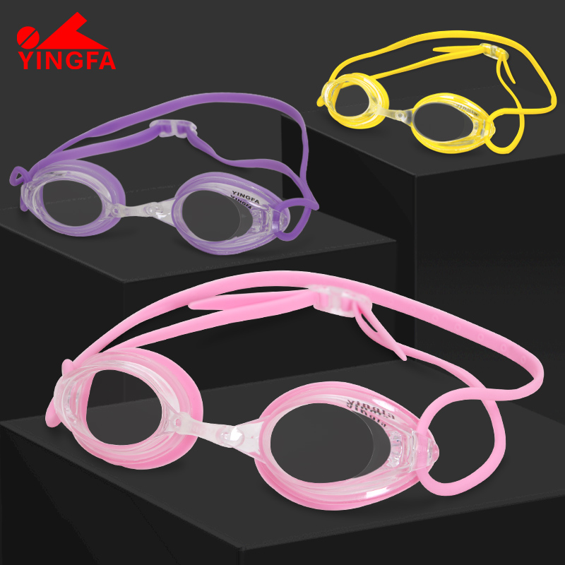 English Hair Professional Swimming Goggles Arena Racing transparent lenses Teenagers High Definition Waterproof Anti-Fog Children Training Match Swimming Goggles