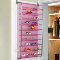 Length 56 width 21 height 151cm simple multi-layer assembly dormitory wall-mounted storage space-saving door rear shoe rack