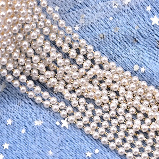 3-4mm 진주 수제 체인 구리 술집 체인 DIY 고대 스타일 헤드 드레스 재료 헤어 핀 수제 보석 액세서리 3-4mm 진주 수제 체인 구리 술집 체인 DIY 고대 스타일 헤드 드레스 재료 헤어 핀 수제 보석 액세서리