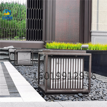 Cell SHORT GROUND LAMP WATERPROOF COLUMN HEAD LAMP OUTDOOR COURTYARD LAMP PARK STAINLESS STEEL GATE LIGHT MARKETING CENTER FEATURED LAMP