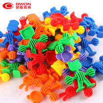 Over 3 years old Baby games dolls Building blocks toys Childrens puzzle puzzle plug kindergarten small animals Cognitive learning