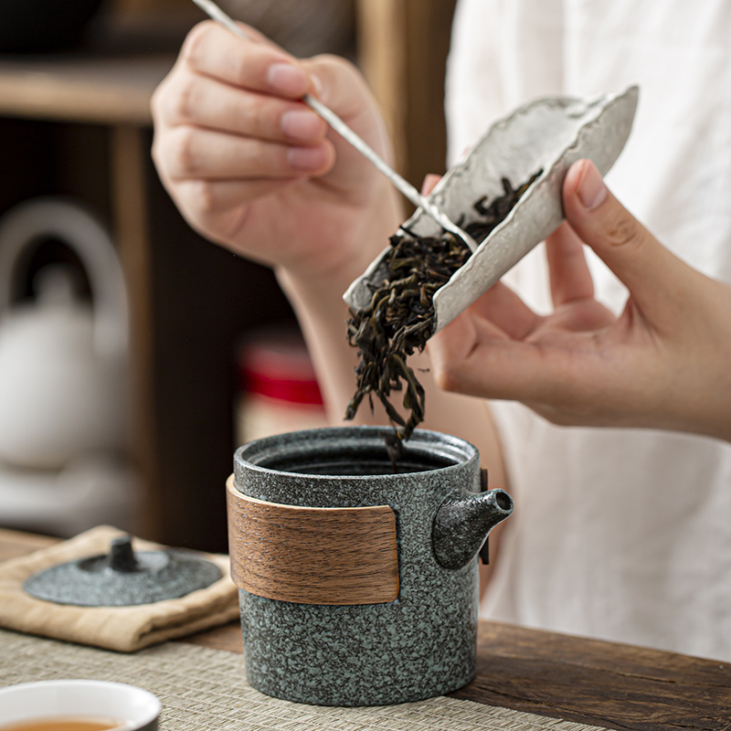 RenXin custom ceramic crack a pot of three kung fu tea set portable is suing travel tea set suits for you