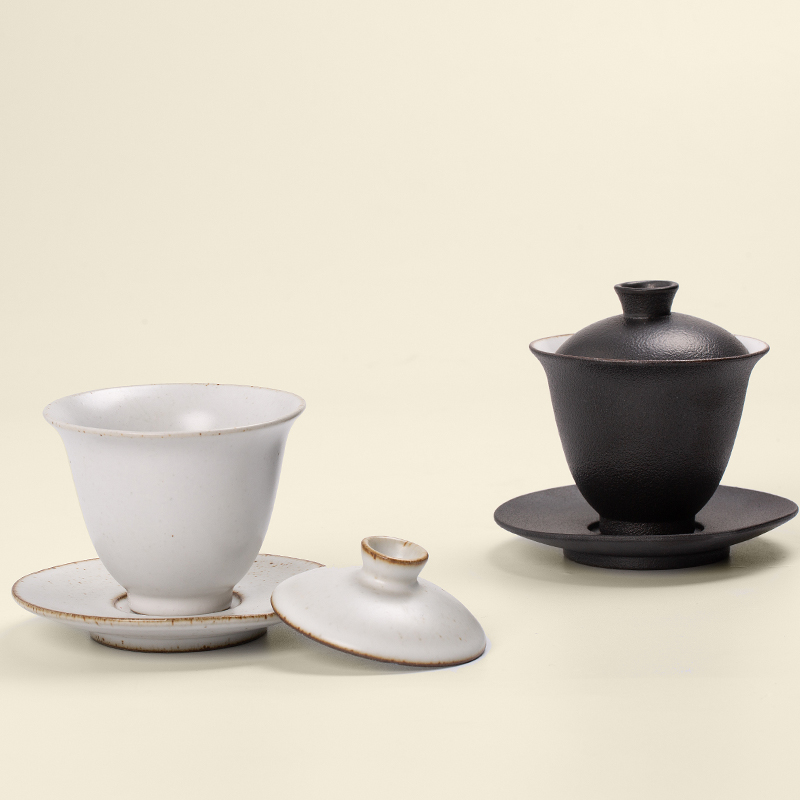 RenXin ceramic tureen kung fu tea set three to cup your up to use coarse pottery home tea hand grasp tureen tea